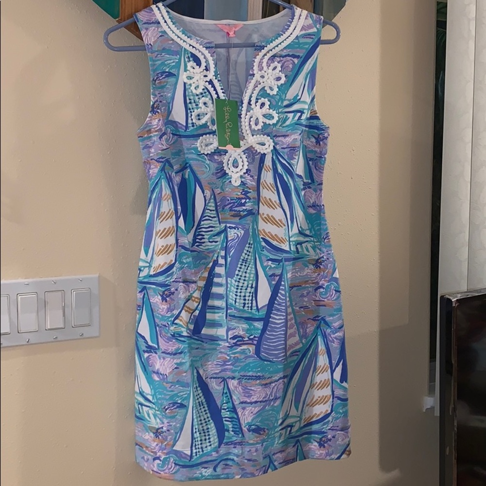 Lilly Pulitzer sailboat print dress